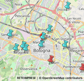 Mappa Via dei Mille, 40121 Bologna BO, Italia (2.25091)