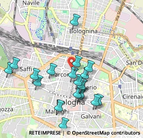 Mappa Via dei Mille, 40121 Bologna BO, Italia (0.9785)