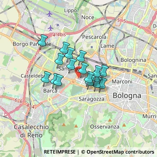 Mappa Via Alfredo Bergami, 40133 Bologna BO, Italia (1.17824)
