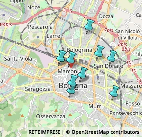 Mappa Piazza dei Martiri 1943 -, 40121 Bologna BO, Italia (1.34636)