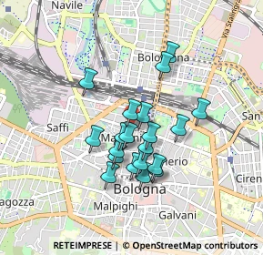 Mappa Piazza dei Martiri 1943 -, 40121 Bologna BO, Italia (0.6815)