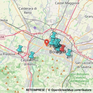 Mappa Via Piave, 40133 Bologna BO, Italia (2.56182)