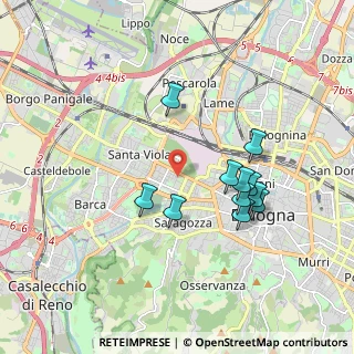 Mappa Via Piave, 40133 Bologna BO, Italia (1.68455)