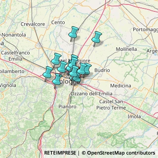 Mappa Via dell'Idraulico, 40138 Bologna BO, Italia (7.54533)