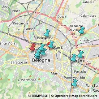 Mappa Via Guido Zucchini, 40126 Bologna BO, Italia (1.79273)