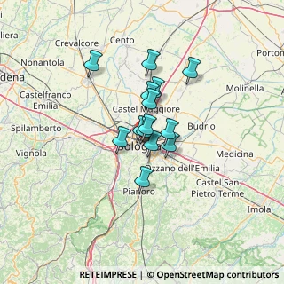 Mappa Via Guido Zucchini, 40126 Bologna BO, Italia (8.33714)