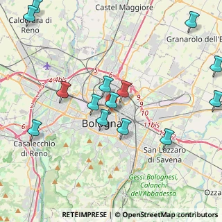Mappa Via Guido Zucchini, 40126 Bologna BO, Italia (4.875)