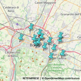 Mappa Via Guido Zucchini, 40126 Bologna BO, Italia (2.78933)