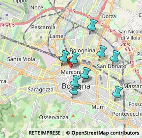 Mappa Studio Medico - Piazza dei Martiri, 40121 Bologna BO, Italia (1.37545)