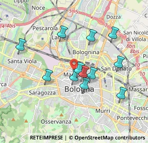 Mappa Studio Medico - Piazza dei Martiri, 40121 Bologna BO, Italia (1.66083)