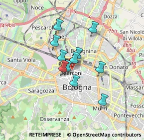 Mappa Studio Medico - Piazza dei Martiri, 40121 Bologna BO, Italia (1.21364)
