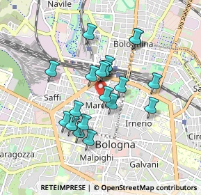 Mappa Studio Medico - Piazza dei Martiri, 40121 Bologna BO, Italia (0.7295)
