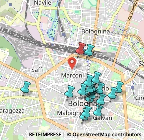 Mappa Studio Medico - Piazza dei Martiri, 40121 Bologna BO, Italia (1.0345)