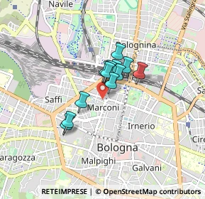 Mappa Studio Medico - Piazza dei Martiri, 40121 Bologna BO, Italia (0.52167)