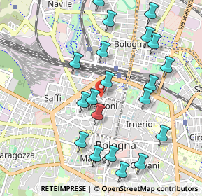 Mappa Studio Medico - Piazza dei Martiri, 40121 Bologna BO, Italia (1.0955)