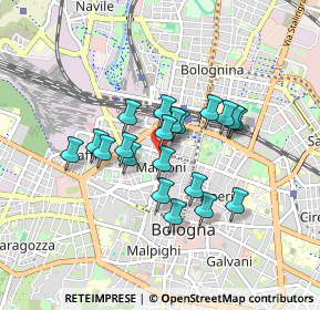 Mappa Studio Medico - Piazza dei Martiri, 40121 Bologna BO, Italia (0.664)