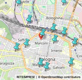 Mappa Studio Medico - Piazza dei Martiri, 40121 Bologna BO, Italia (1.21615)