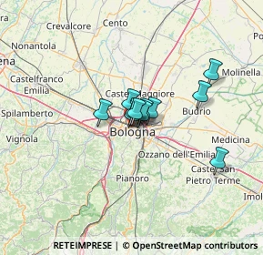 Mappa Studio Medico - Piazza dei Martiri, 40121 Bologna BO, Italia (7.15364)