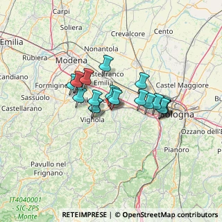 Mappa Via per, 40053 Valsamoggia BO, Italia (9.8715)