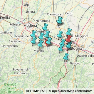 Mappa Via per, 40053 Valsamoggia BO, Italia (11.5195)
