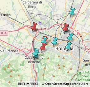 Mappa , 40133 Bologna BO, Italia (3.2175)