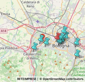Mappa , 40133 Bologna BO, Italia (3.44417)