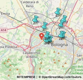 Mappa , 40133 Bologna BO, Italia (2.80636)