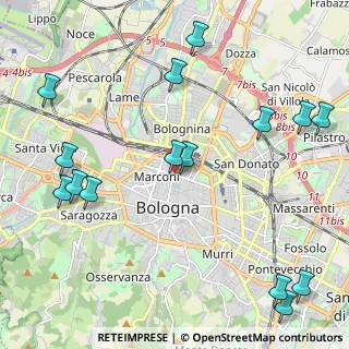 Mappa Galleria del Pincio, 40126 Bologna BO, Italia (2.82733)