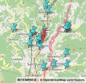 Mappa Via alla Ferriere di Pontedecimo, 16010 Serra Riccò GE, Italia (1.8205)