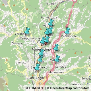 Mappa Via alla Ferriere di Pontedecimo, 16164 Genova GE, Italia (1.44167)
