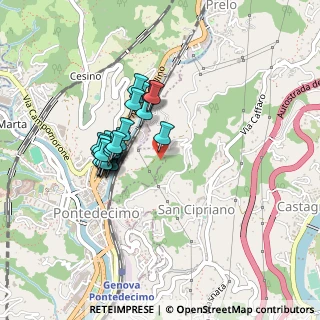 Mappa Via alla Ferriere di Pontedecimo, 16010 Serra Riccò GE, Italia (0.35926)