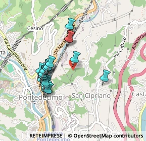 Mappa Via alla Ferriere di Pontedecimo, 16010 Serra Riccò GE, Italia (0.4255)