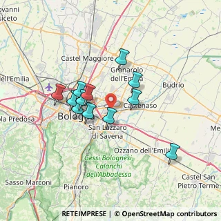 Mappa Via del Tipografo, 40138 Bologna BO, Italia (5.81833)
