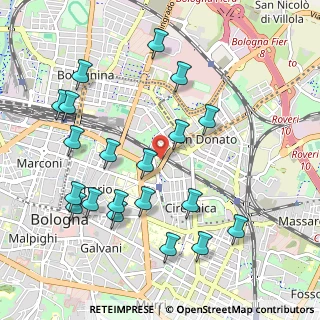 Mappa Via San Donato, 40138 Bologna BO, Italia (1.128)