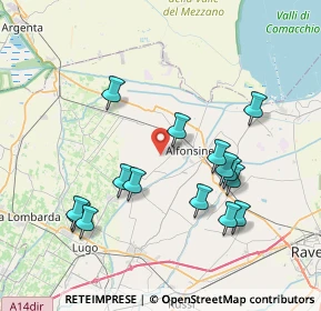 Mappa Via Nuova, 48011 Alfonsine RA, Italia (7.874)