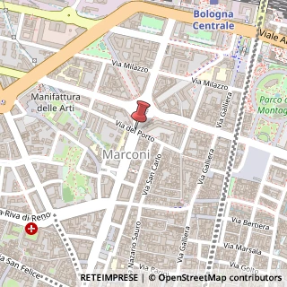Mappa Via Guglielmo Marconi,  71, 40122 Bologna, Bologna (Emilia Romagna)