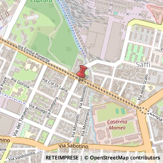 Mappa Via Aurelio Saffi, 28, 40131 Bologna, Bologna (Emilia Romagna)