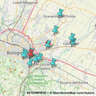 Mappa Via del Tornitore, 40138 Bologna BO, Italia (3.89643)