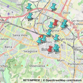 Mappa Via Giorgio Ercolani, 40122 Bologna BO, Italia (2.0352941176471)