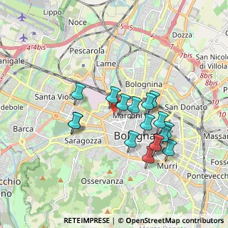 Mappa Via Giorgio Ercolani, 40122 Bologna BO, Italia (1.6217647058824)