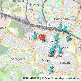 Mappa Via Alessandro Cervellati, 40122 Bologna BO, Italia (1.04833)