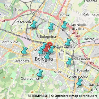 Mappa Via Francesco Todaro, 40126 Bologna BO, Italia (1.77077)