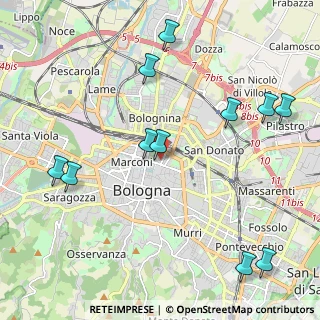 Mappa Via Francesco Todaro, 40126 Bologna BO, Italia (2.53818)