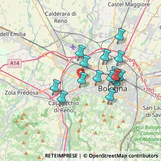 Mappa Via Dossi Dosso, 40133 Bologna BO, Italia (3.15733)