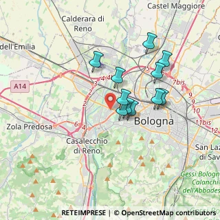 Mappa Via Dossi Dosso, 40133 Bologna BO, Italia (2.85909)