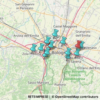 Mappa Via Dossi Dosso, 40133 Bologna BO, Italia (5.38615)