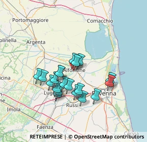 Mappa Via Edoardo Morelli, 48011 Alfonsine RA, Italia (11.664)