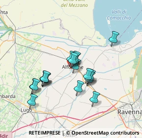 Mappa Via Edoardo Morelli, 48011 Alfonsine RA, Italia (5.91474)