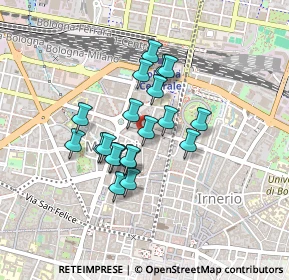 Mappa Via Strazzacappe, 40121 Bologna BO, Italia (0.329)