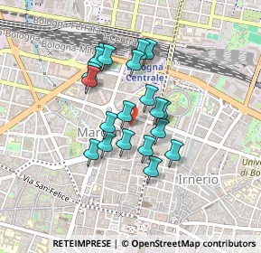 Mappa Via Strazzacappe, 40121 Bologna BO, Italia (0.34)